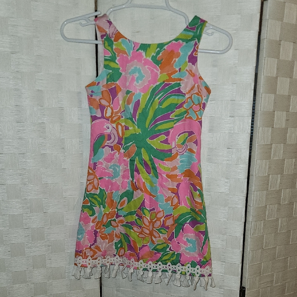 Lilly Pulitzer Kids Dress - Pink, Green, Orange Floral